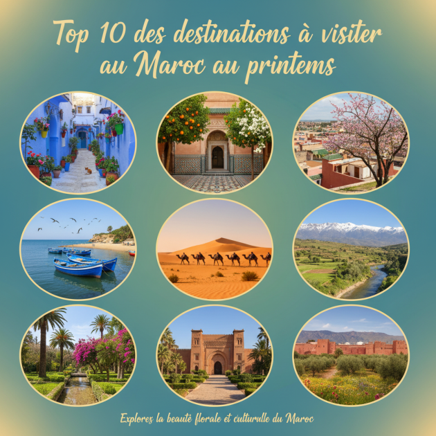 Top 10 des destinations à visiter au Maroc au printemps
