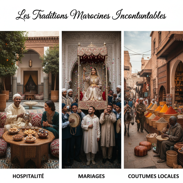 Les Traditions Marocaines Incontournables : Hospitalité, Mariages et Coutumes Locales