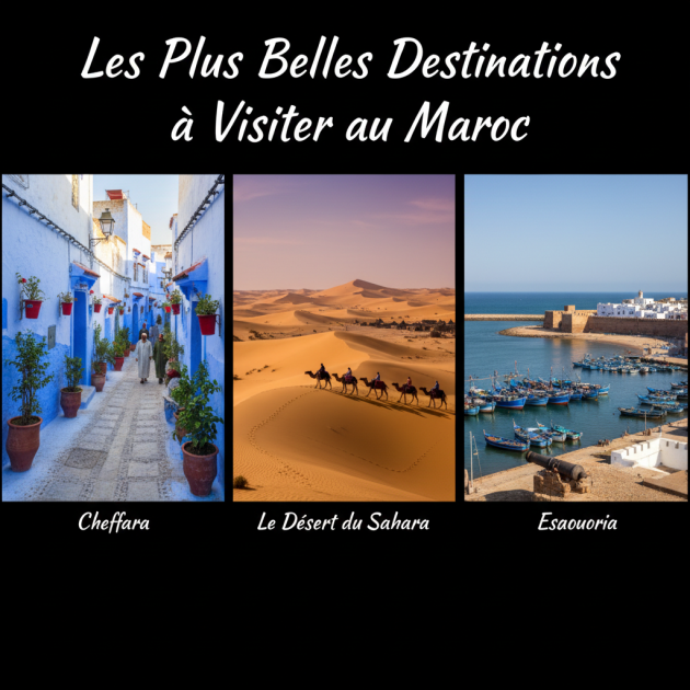 Les Plus Belles Destinations à Visiter au Maroc : Chefchaouen, le Désert du Sahara et Essaouira