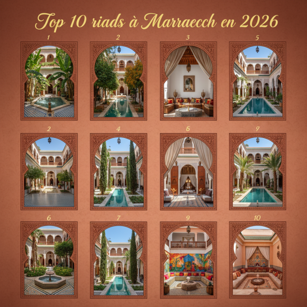 Top 10 riads à Marrakech en 2026