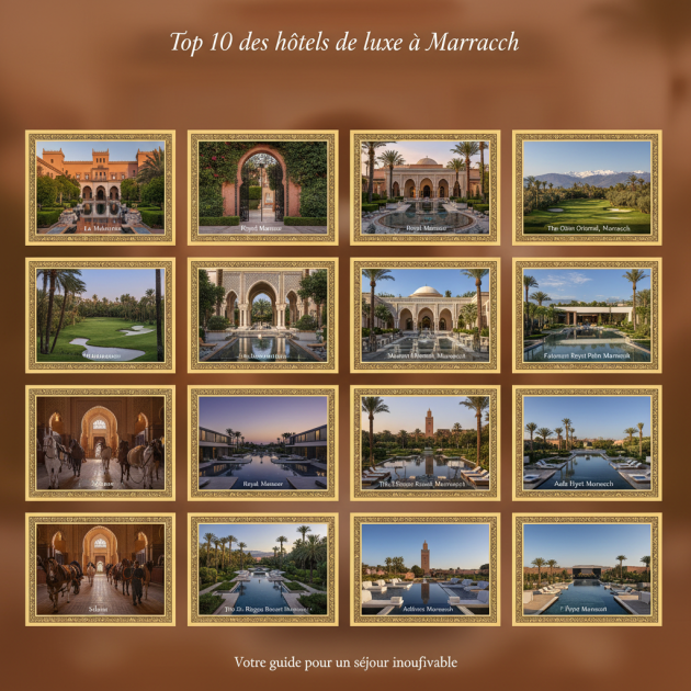 Top 10 des hôtels de luxe à Marrakech