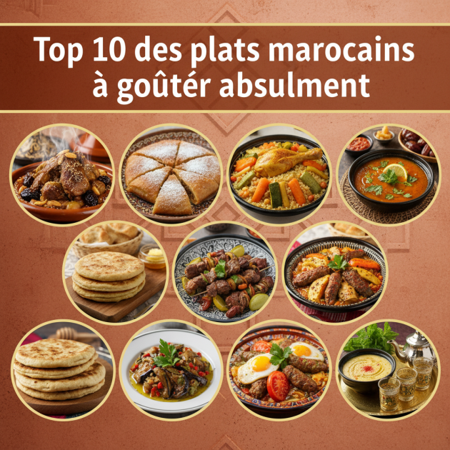 Top 10 des plats marocains à goûter absolument
