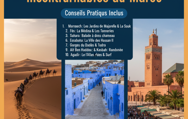 Top 10 Activités Touristiques Incontournables au Maroc : Conseils Pratiques Inclus