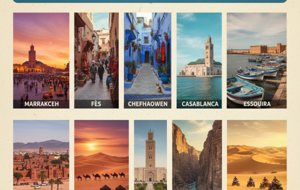 Top 10 des lieux incontournables à visiter au Maroc