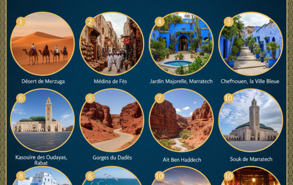 Top 10 des meilleures expériences touristiques au Maroc