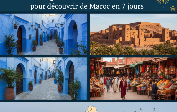 Top 5 des itinéraires pour découvrir le Maroc en 7 jours