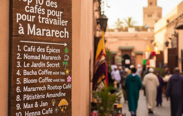 Top 10 des cafés pour travailler à Marrakech
