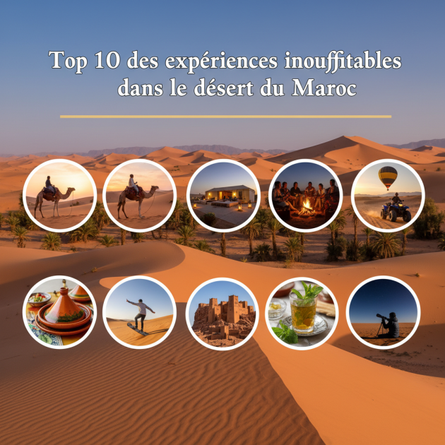 Top 10 des expériences inoubliables dans le désert du Maroc