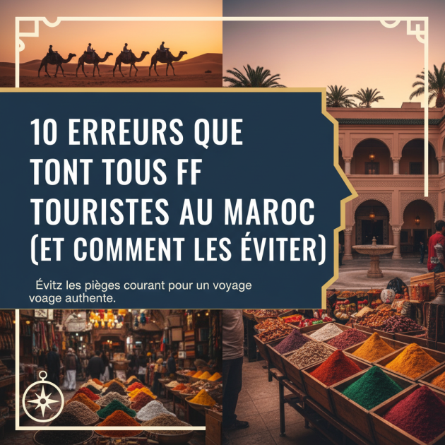10 erreurs que font tous les touristes au Maroc (et comment les éviter)