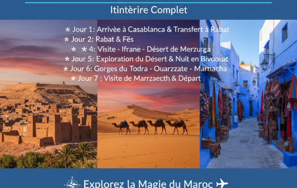 Programme de Voyage 7 Jours au Maroc : Itinéraire Complet
